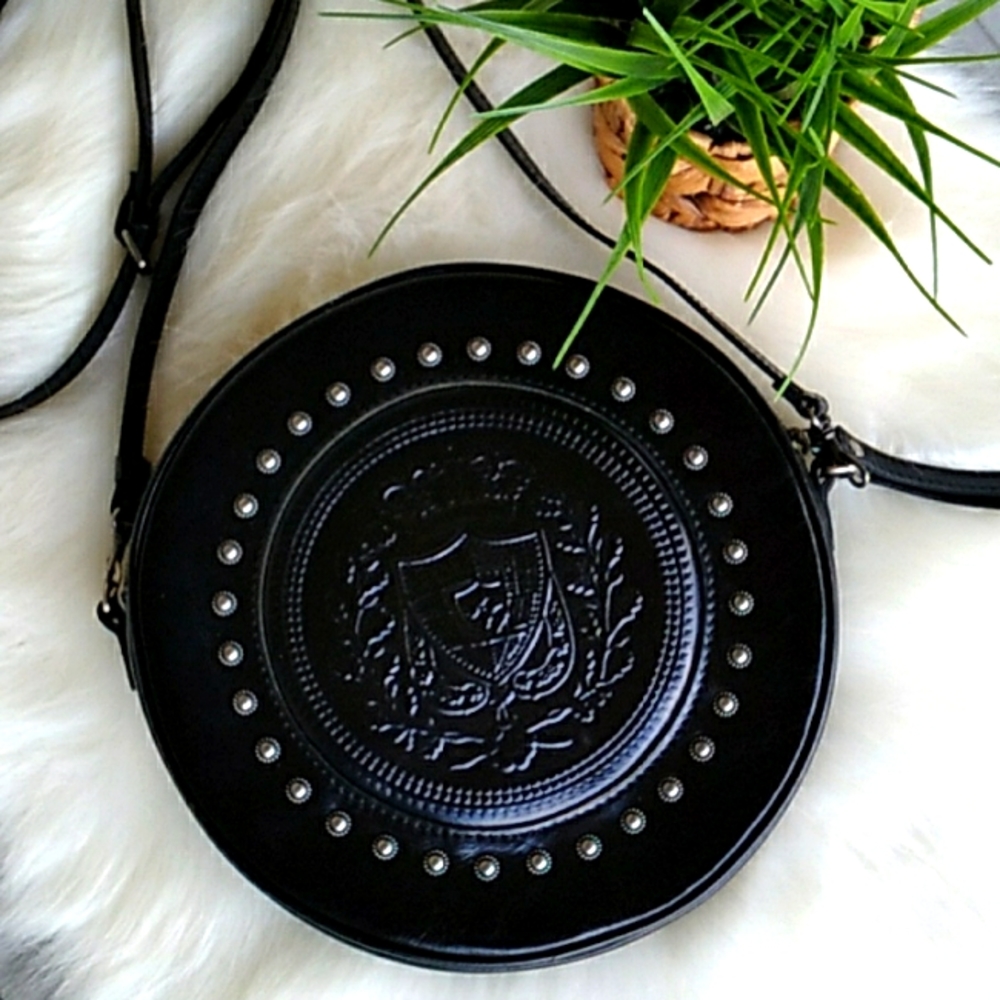Patricia Nash studded leather round crossbody